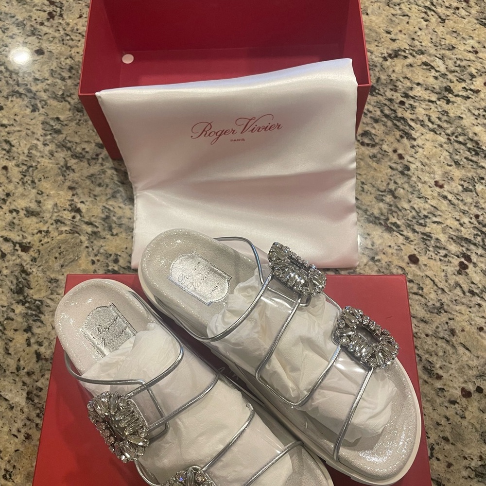 Authentic NIB from Nordstrom Roger Vivier slides size 38